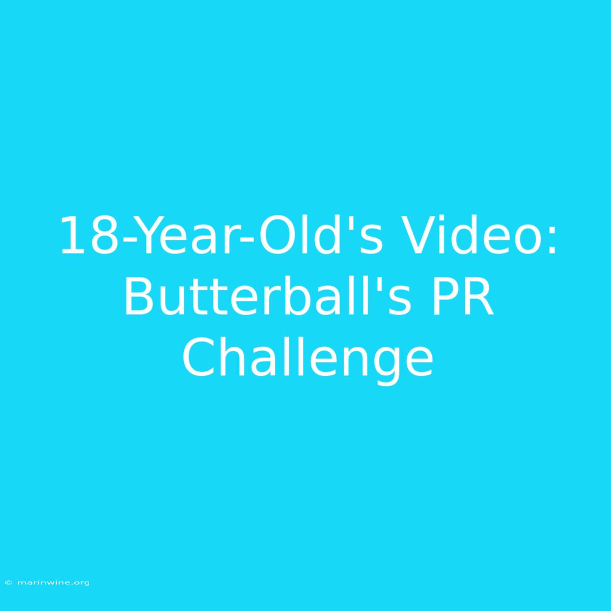 18-Year-Old's Video: Butterball's PR Challenge