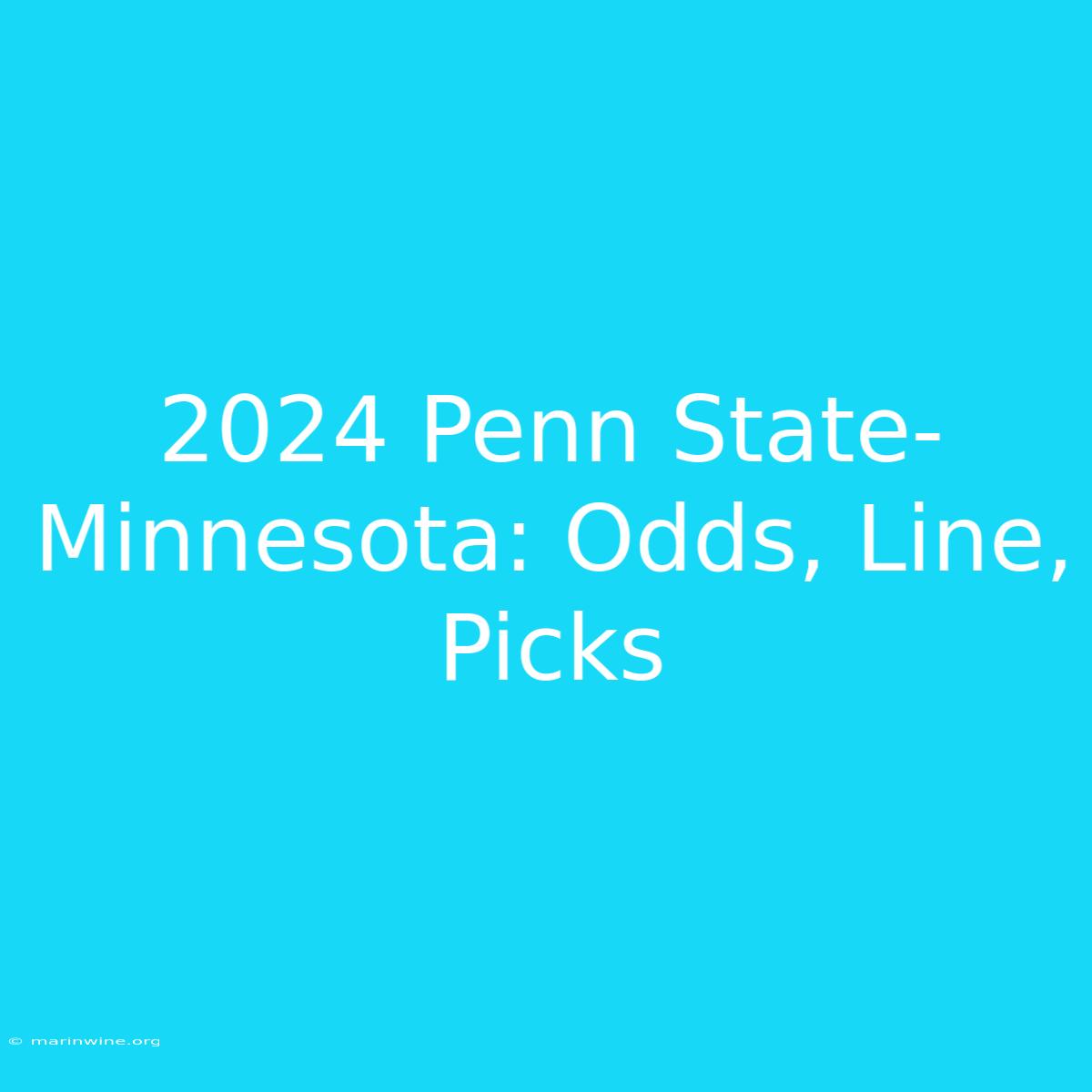 2024 Penn State-Minnesota: Odds, Line, Picks