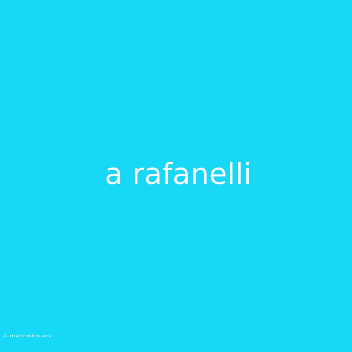 A Rafanelli