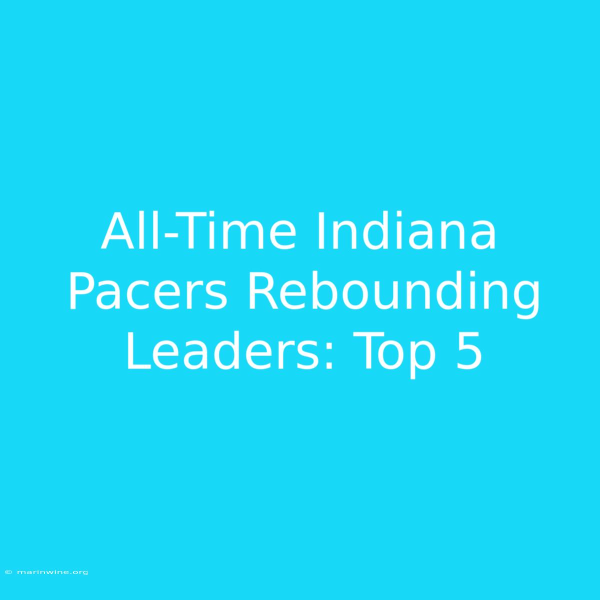 All-Time Indiana Pacers Rebounding Leaders: Top 5 