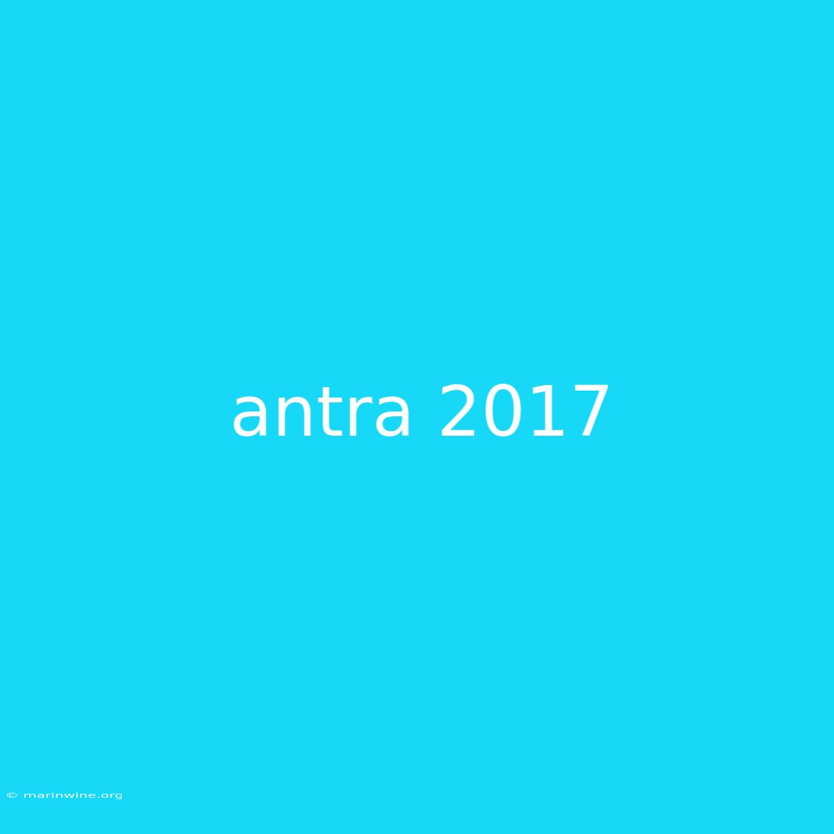 Antra 2017