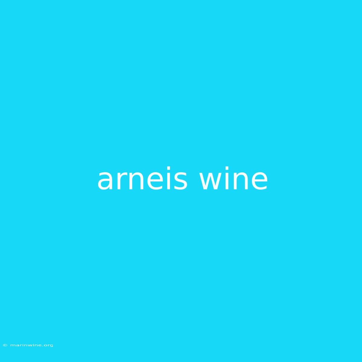 Arneis Wine