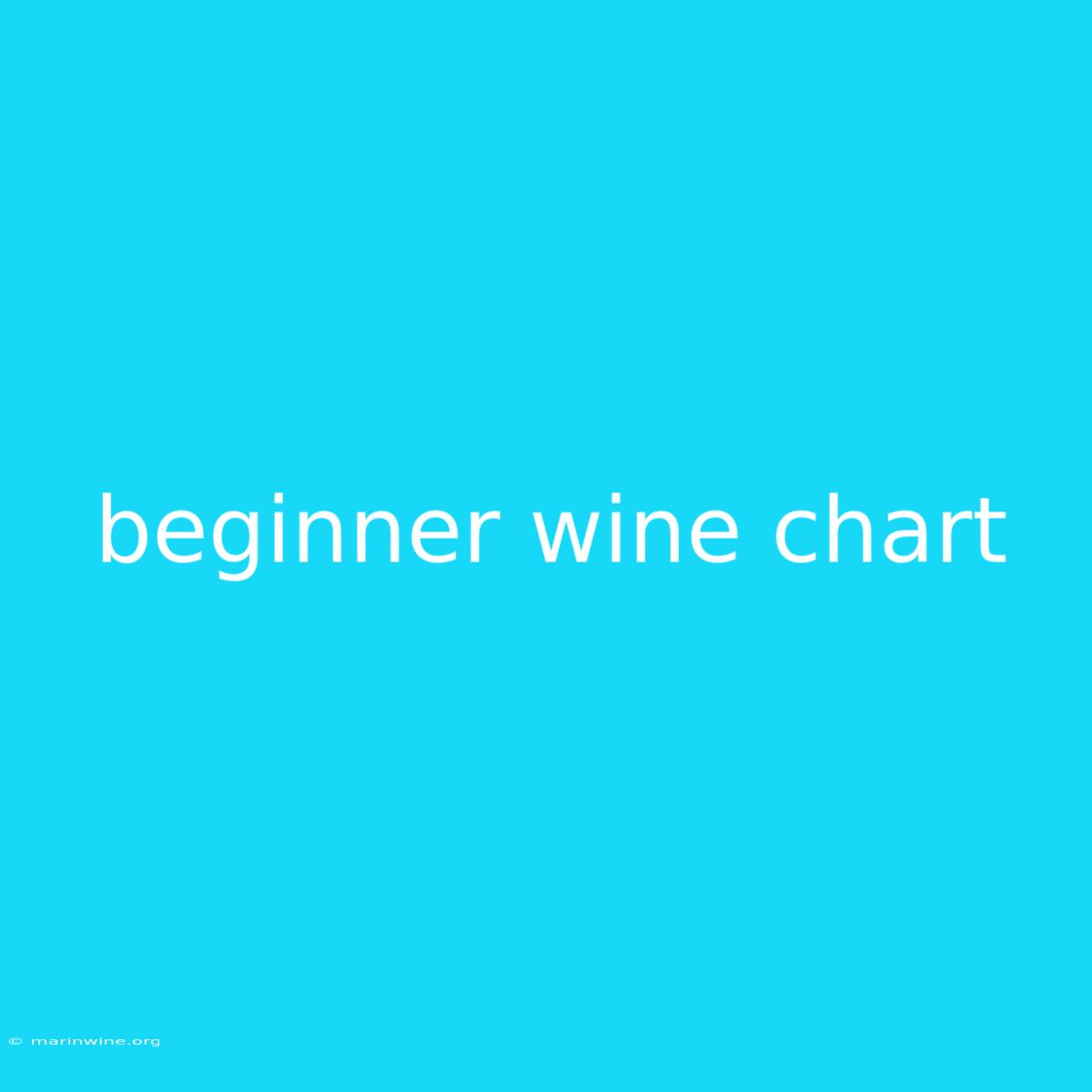 Beginner Wine Chart