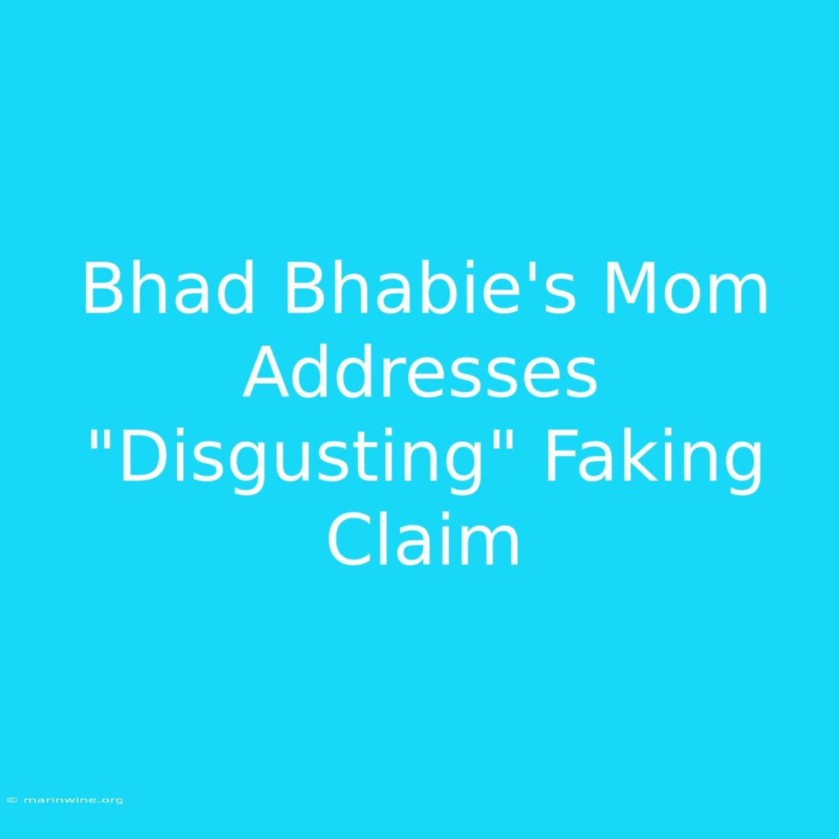 Bhad Bhabie's Mom Addresses 