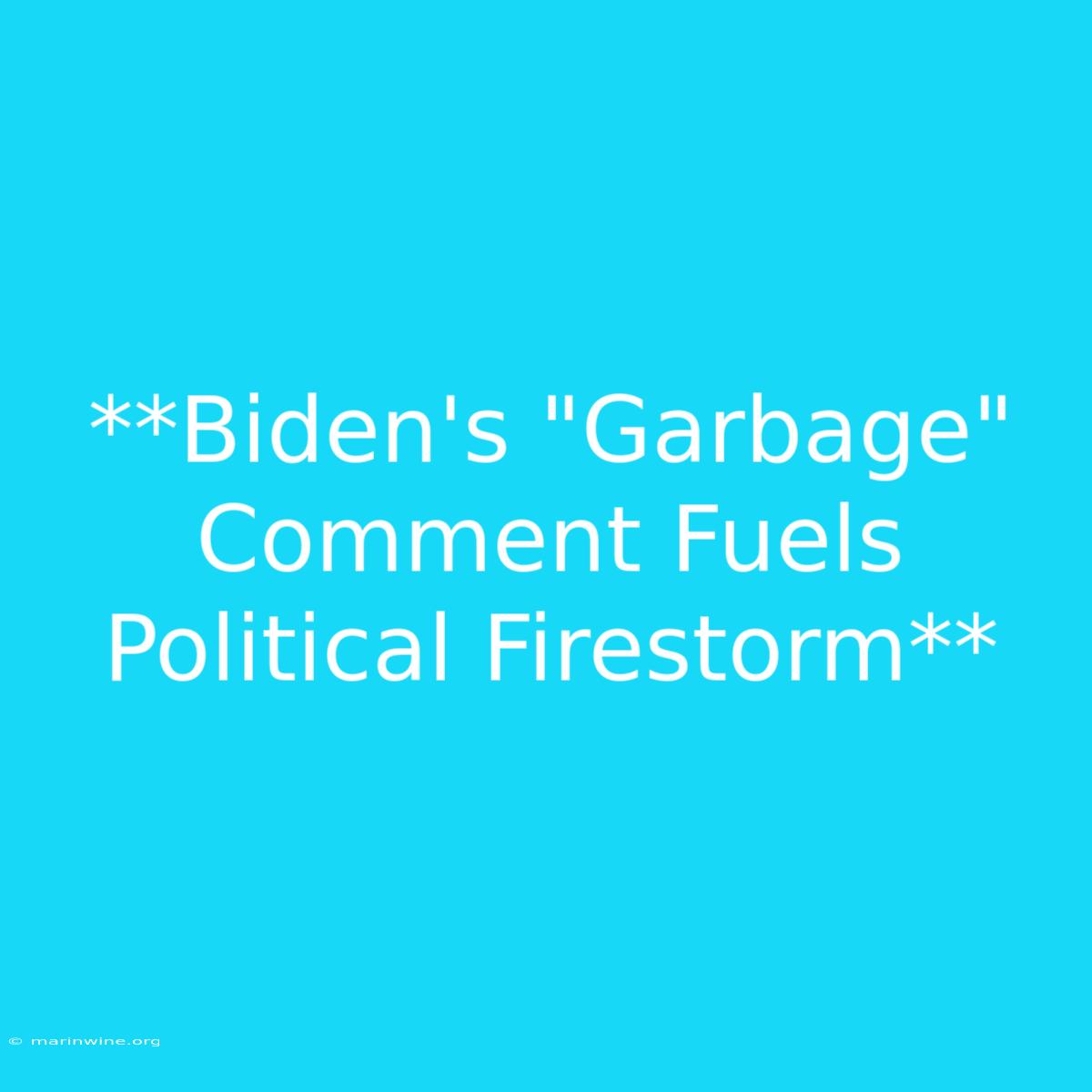 **Biden's 