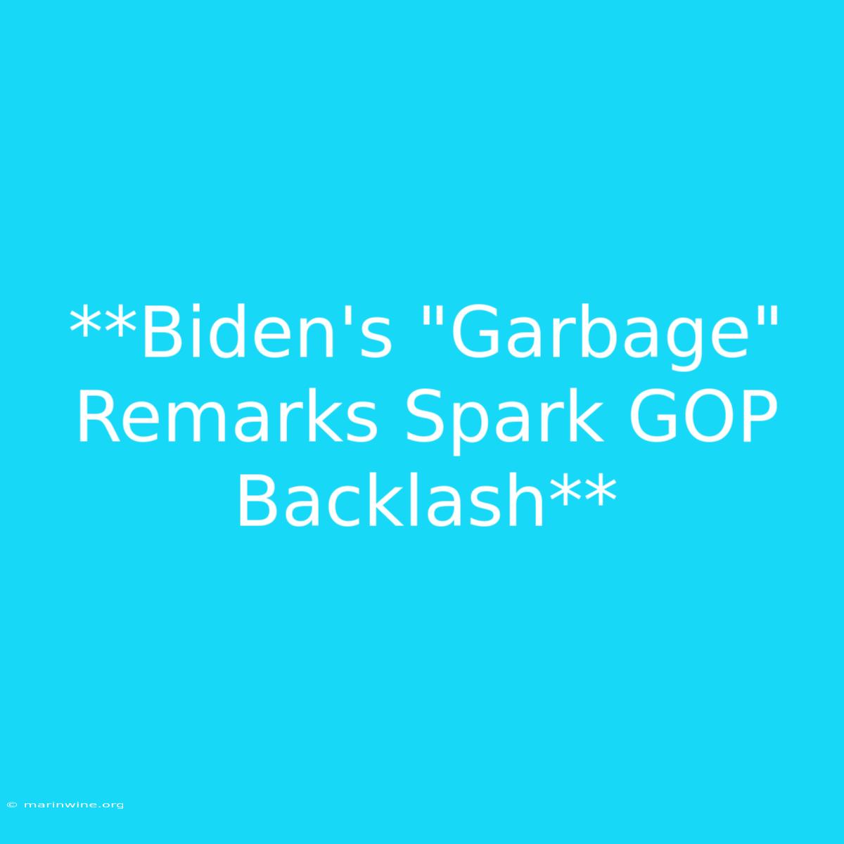 **Biden's 