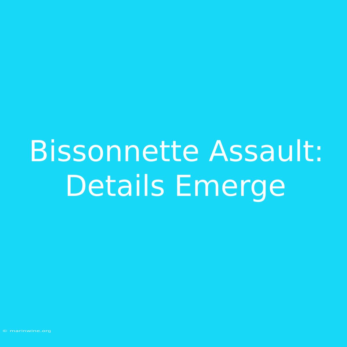 Bissonnette Assault: Details Emerge