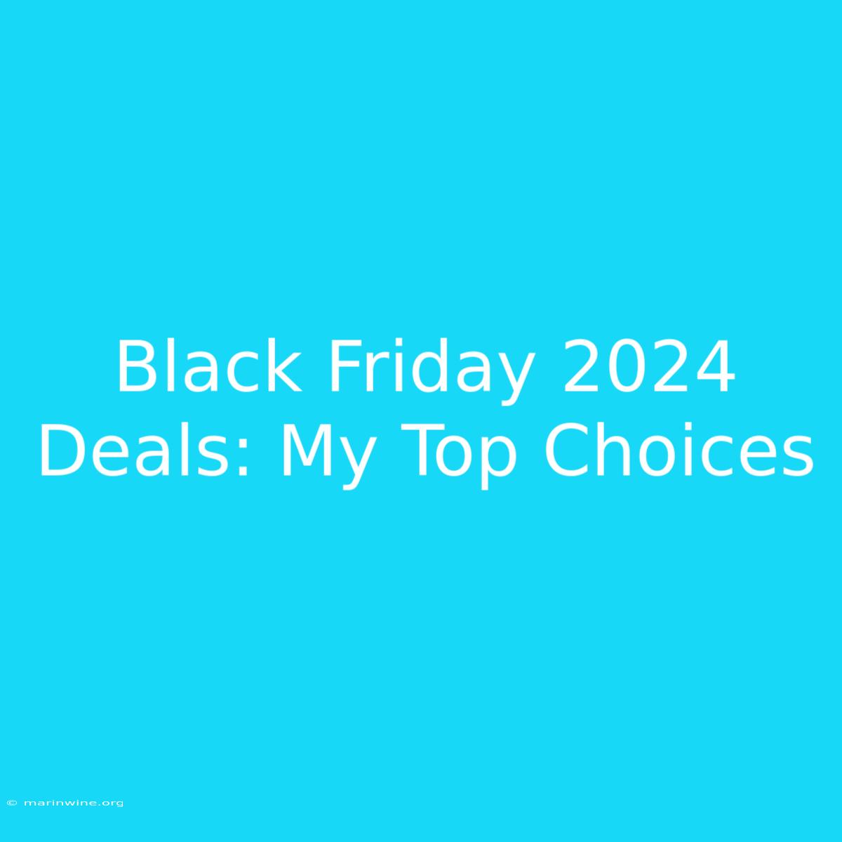 Black Friday 2024 Deals: My Top Choices