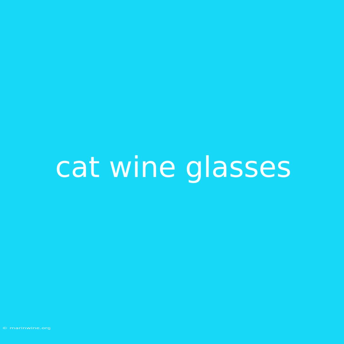 Cat Wine Glasses