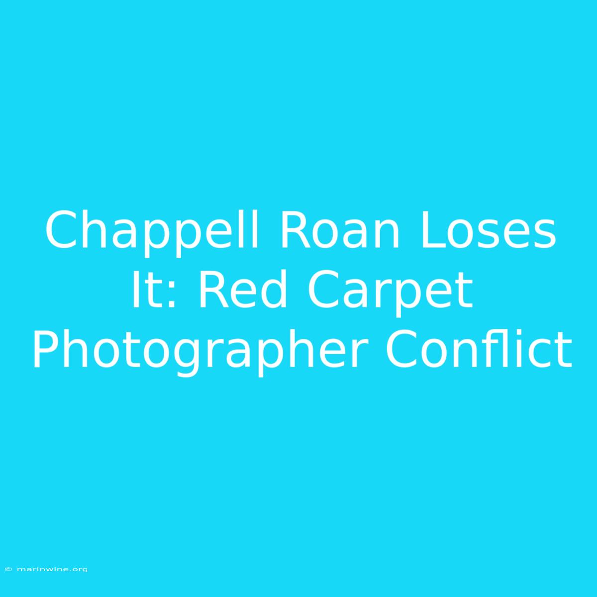 Chappell Roan Loses It: Red Carpet Photographer Conflict