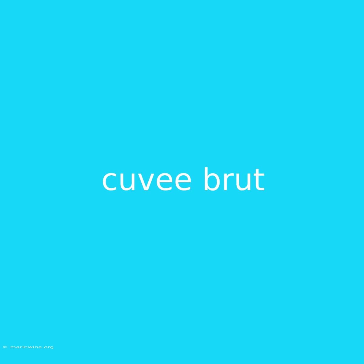 Cuvee Brut