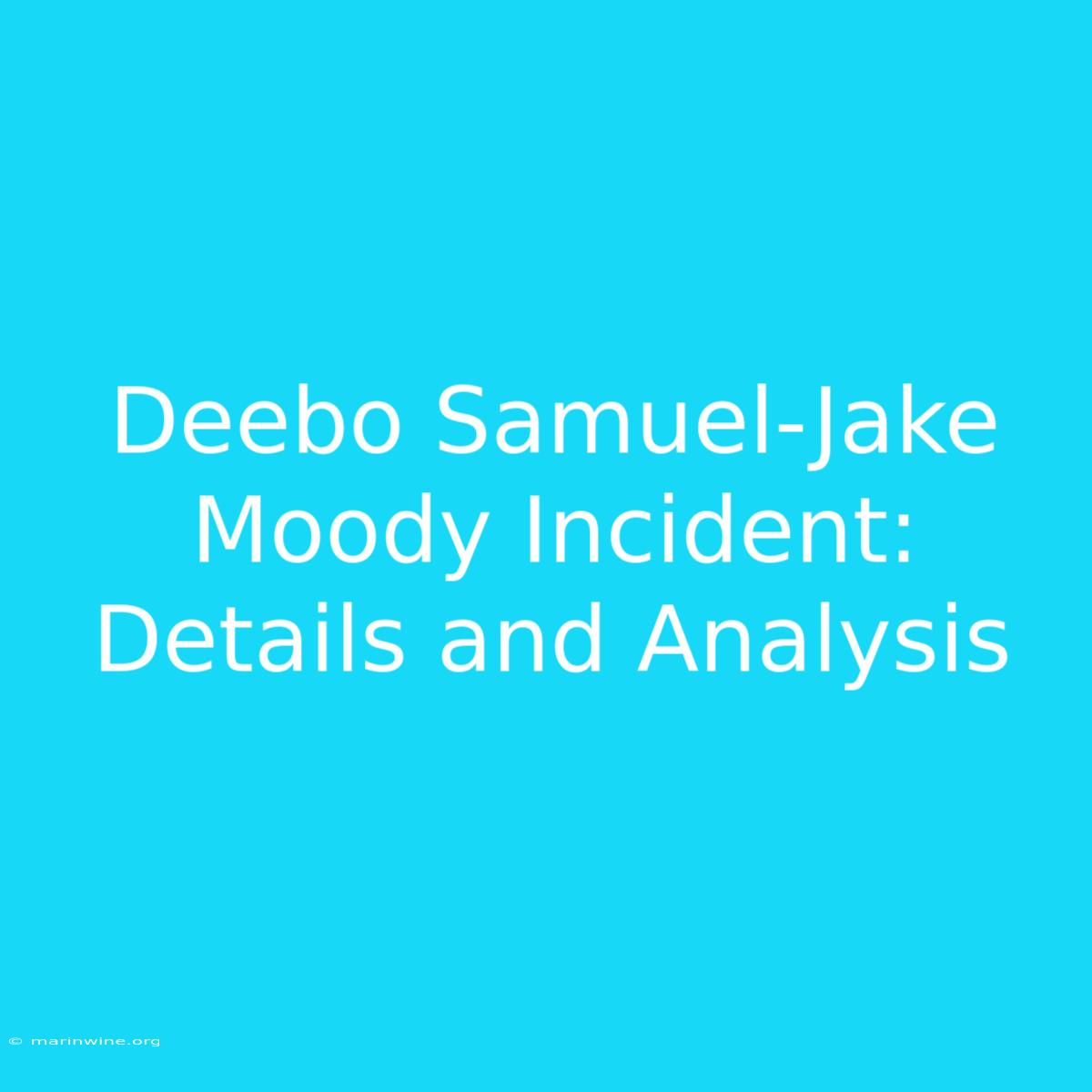 Deebo Samuel-Jake Moody Incident: Details And Analysis 