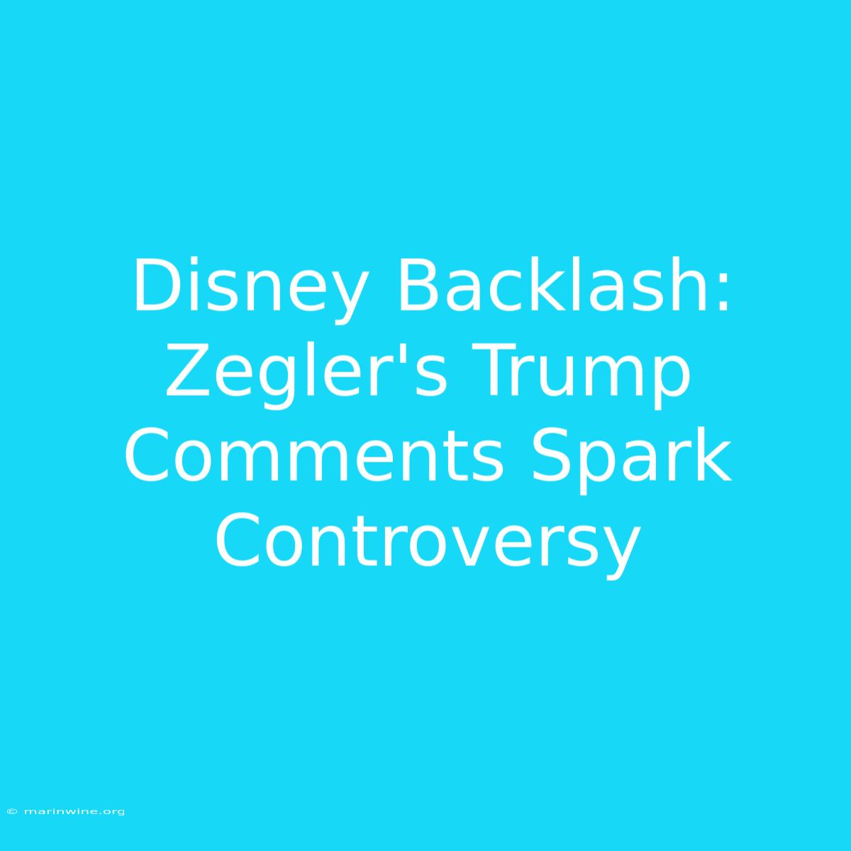 Disney Backlash: Zegler's Trump Comments Spark Controversy