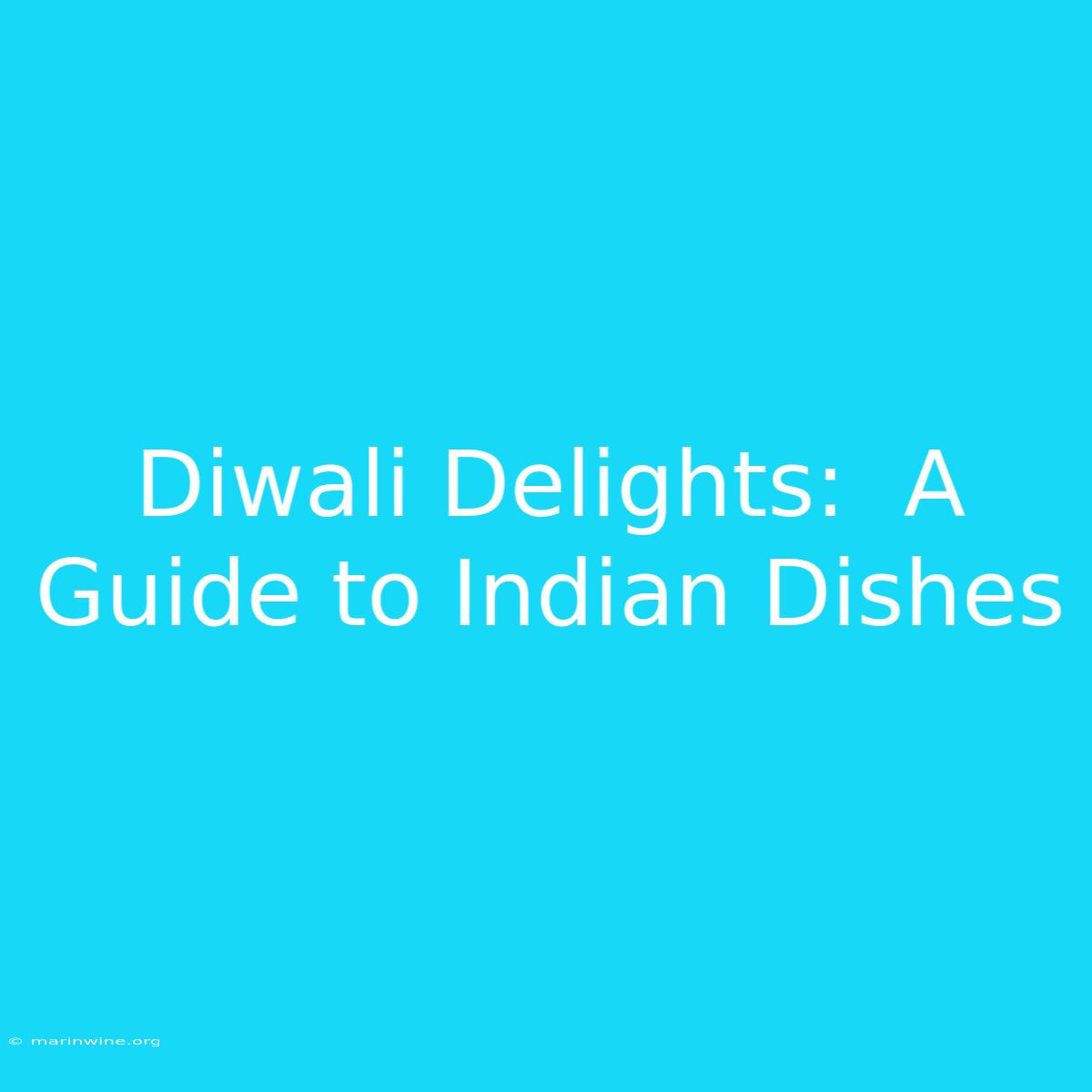 Diwali Delights:  A Guide To Indian Dishes