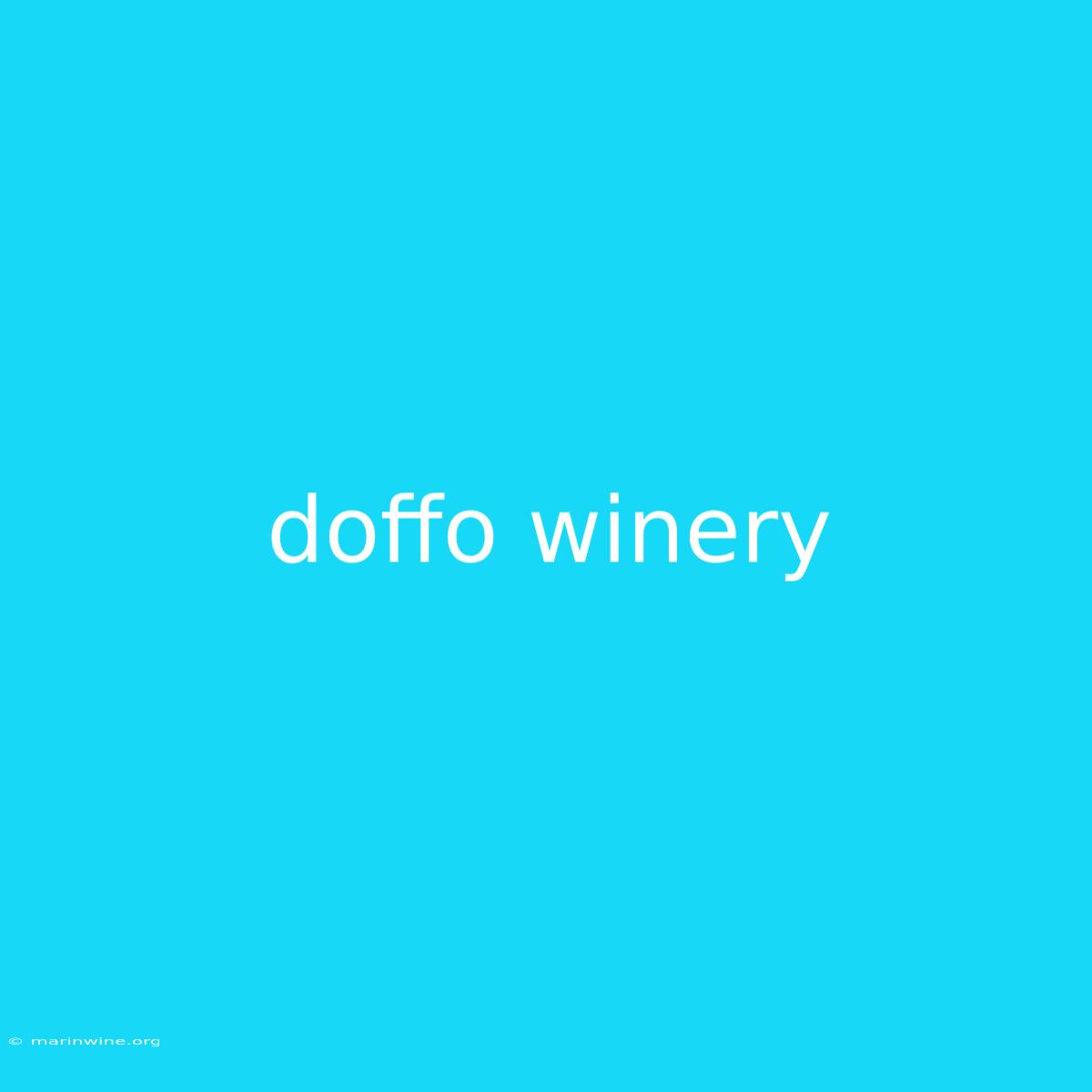 Doffo Winery