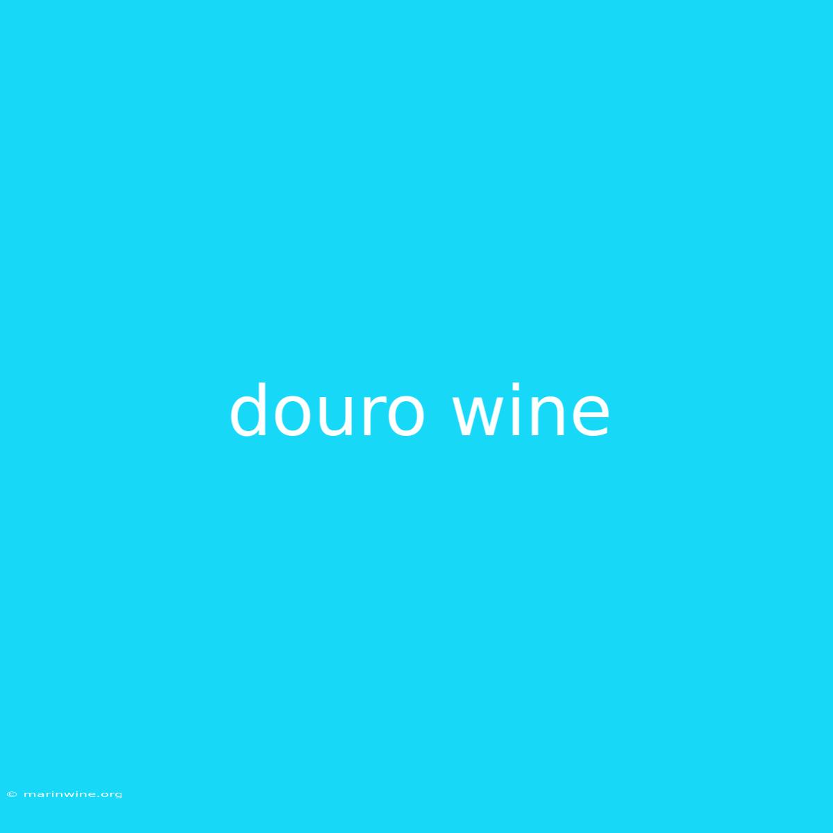 Douro Wine