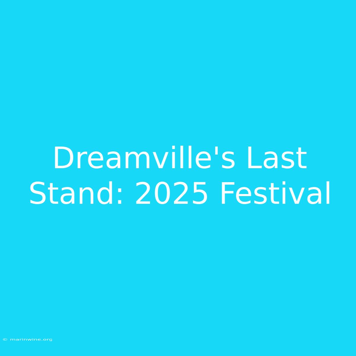 Dreamville's Last Stand: 2025 Festival