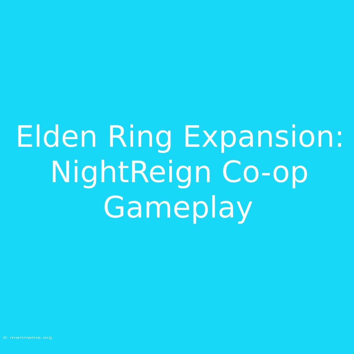 Elden Ring Expansion: NightReign Co-op Gameplay