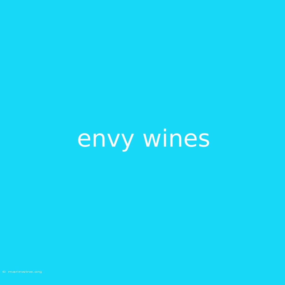 Envy Wines