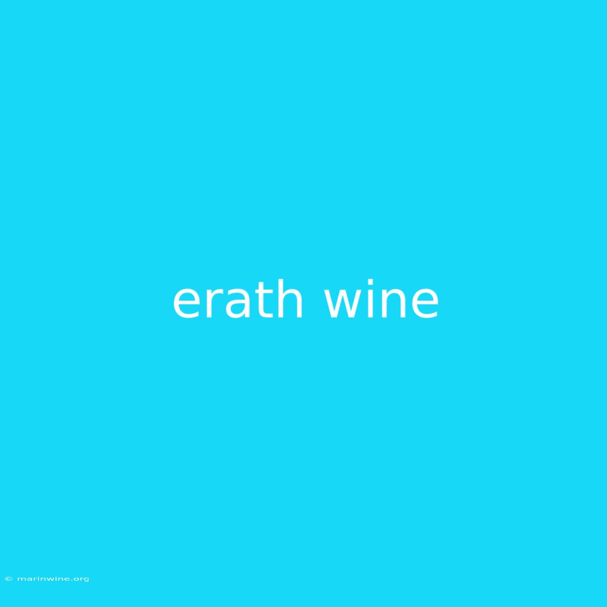 Erath Wine