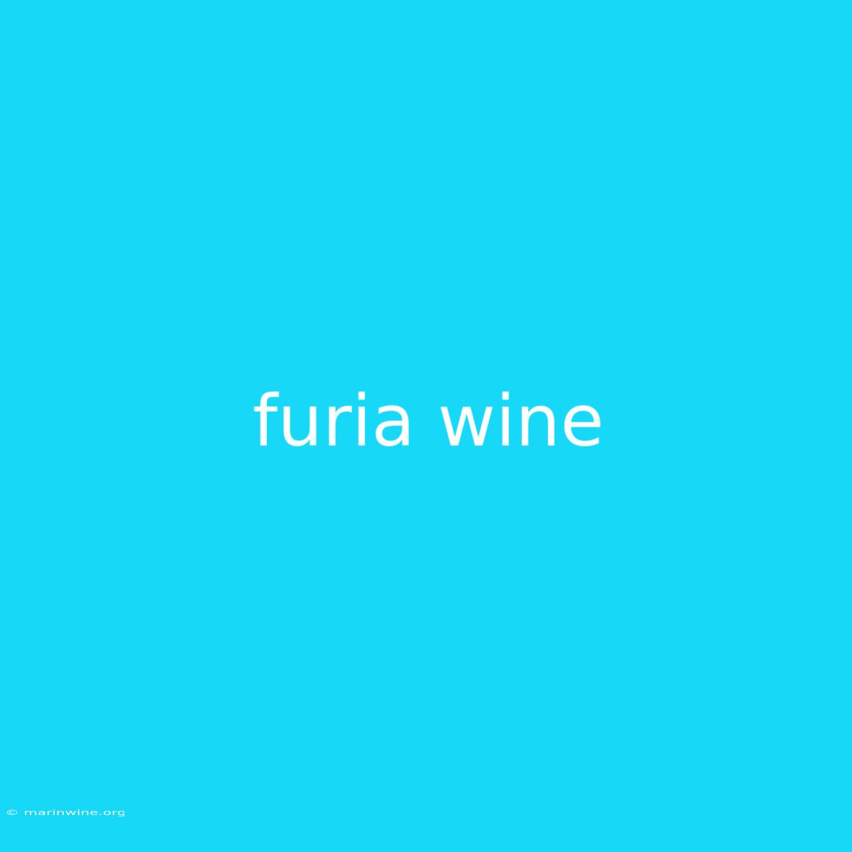 Furia Wine