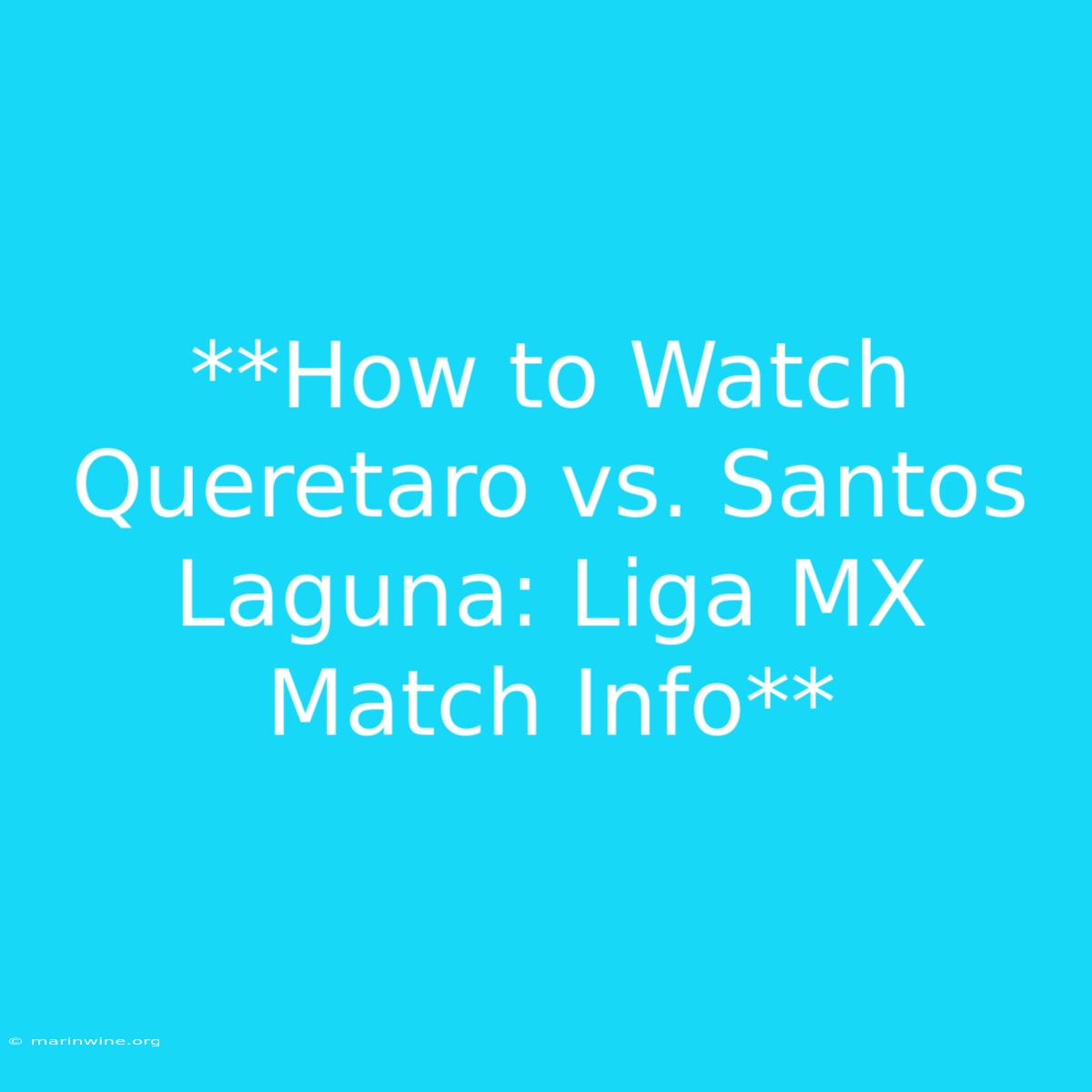 **How To Watch Queretaro Vs. Santos Laguna: Liga MX Match Info** 