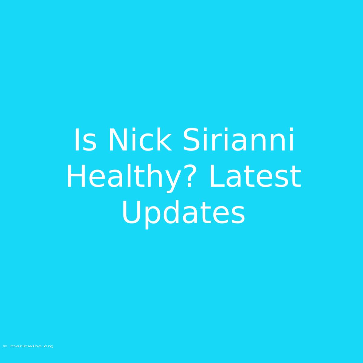 Is Nick Sirianni Healthy? Latest Updates