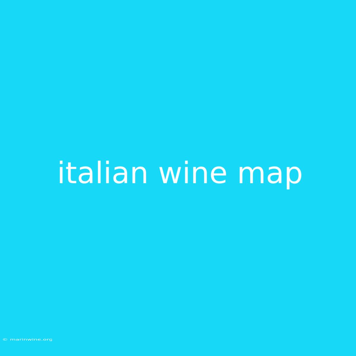 Italian Wine Map