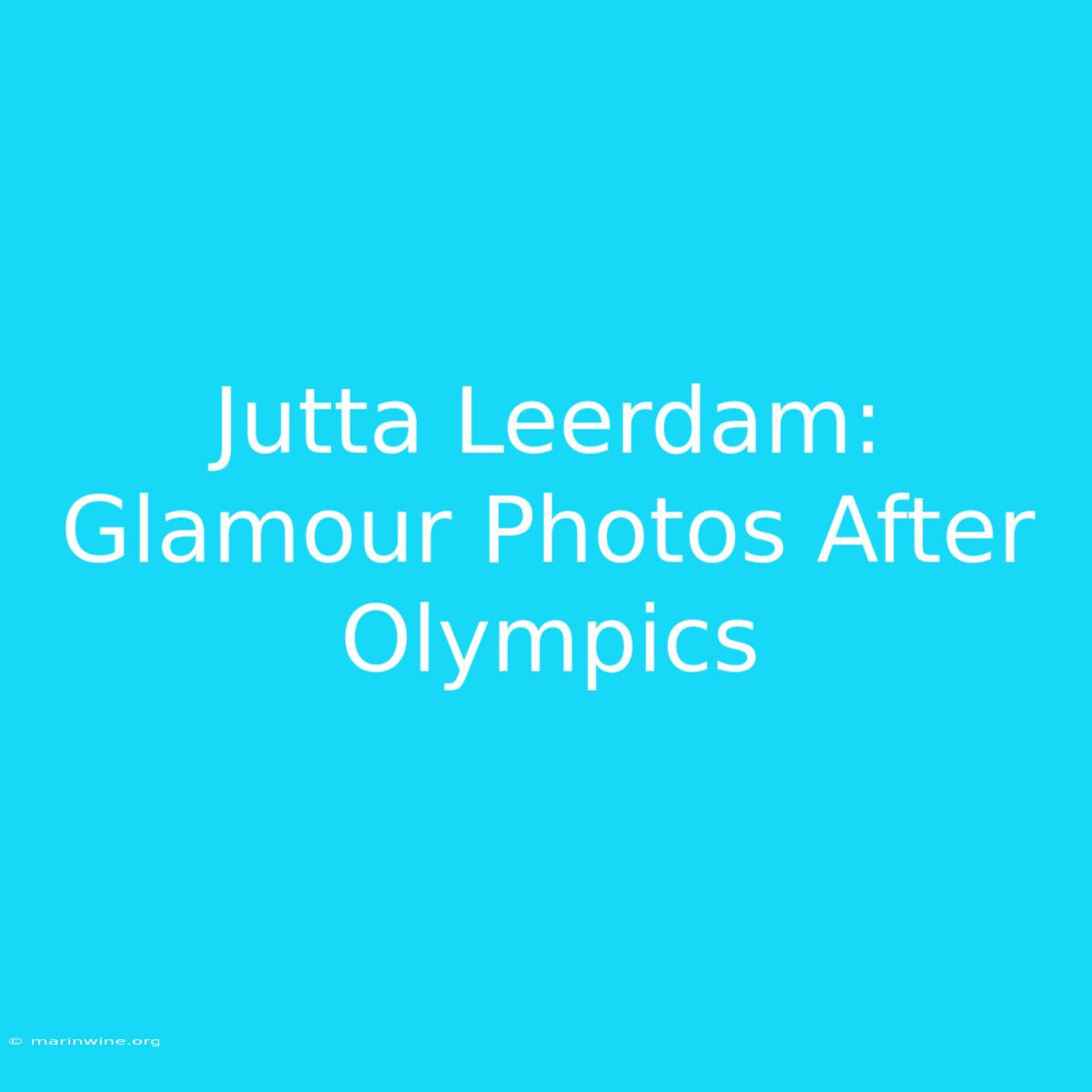 Jutta Leerdam: Glamour Photos After Olympics