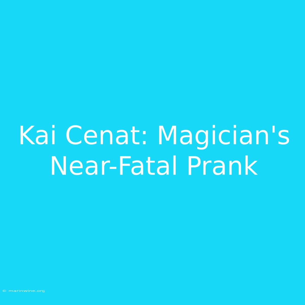 Kai Cenat: Magician's Near-Fatal Prank