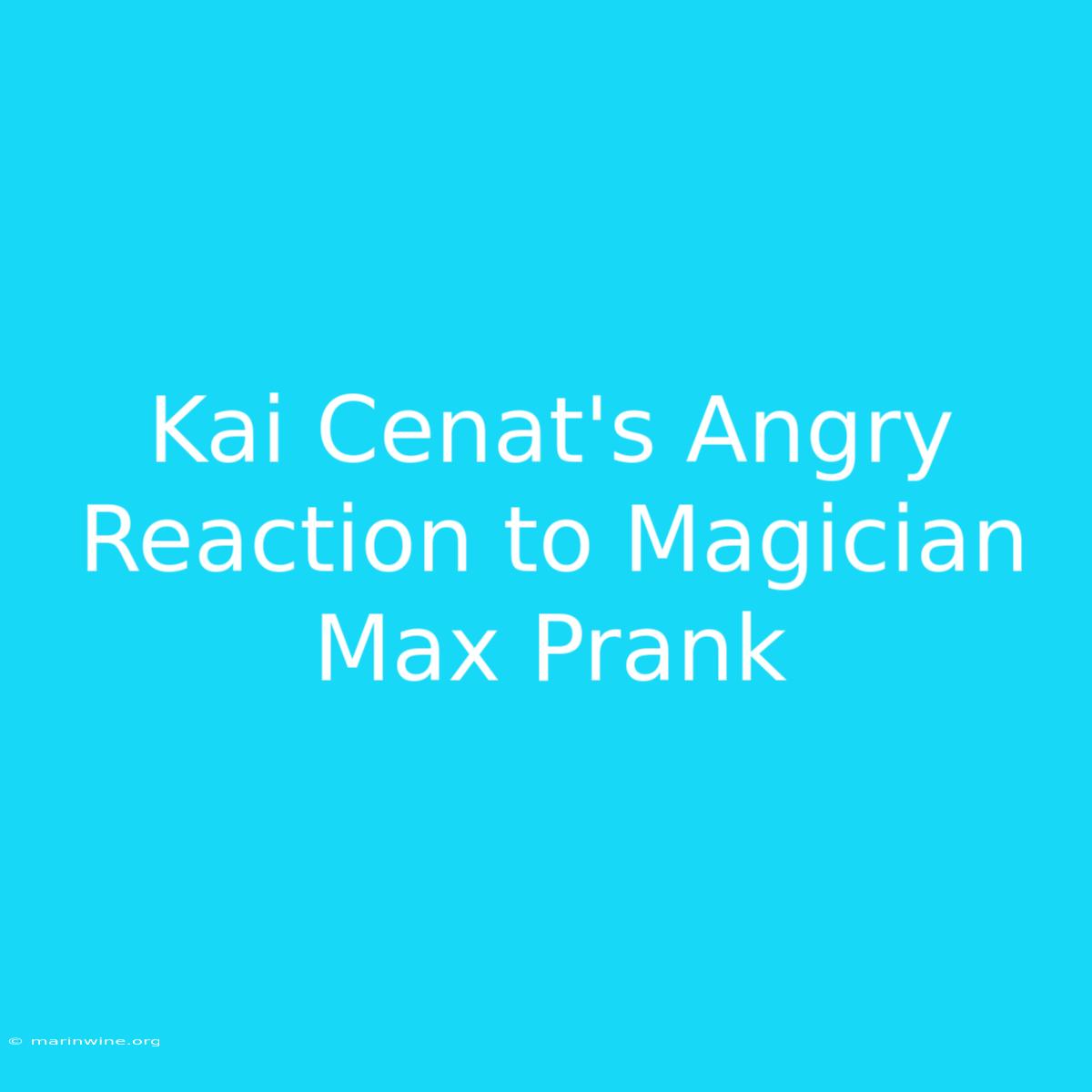 Kai Cenat's Angry Reaction To Magician Max Prank