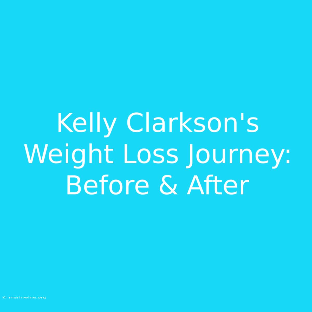 Kelly Clarkson's Weight Loss Journey: Before & After 