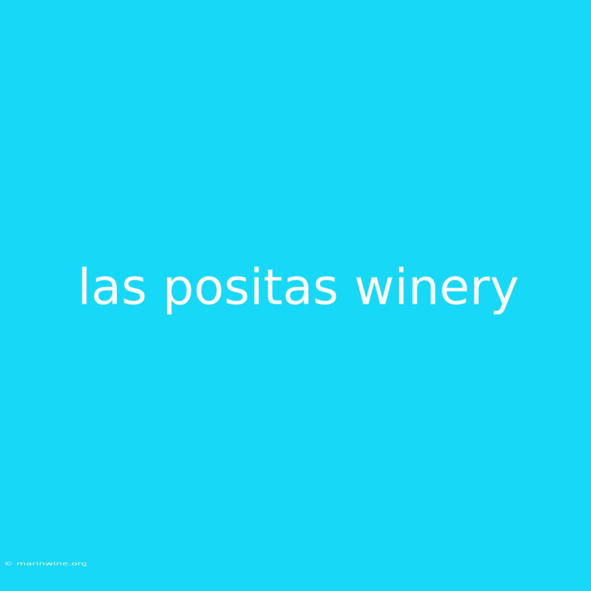 Las Positas Winery