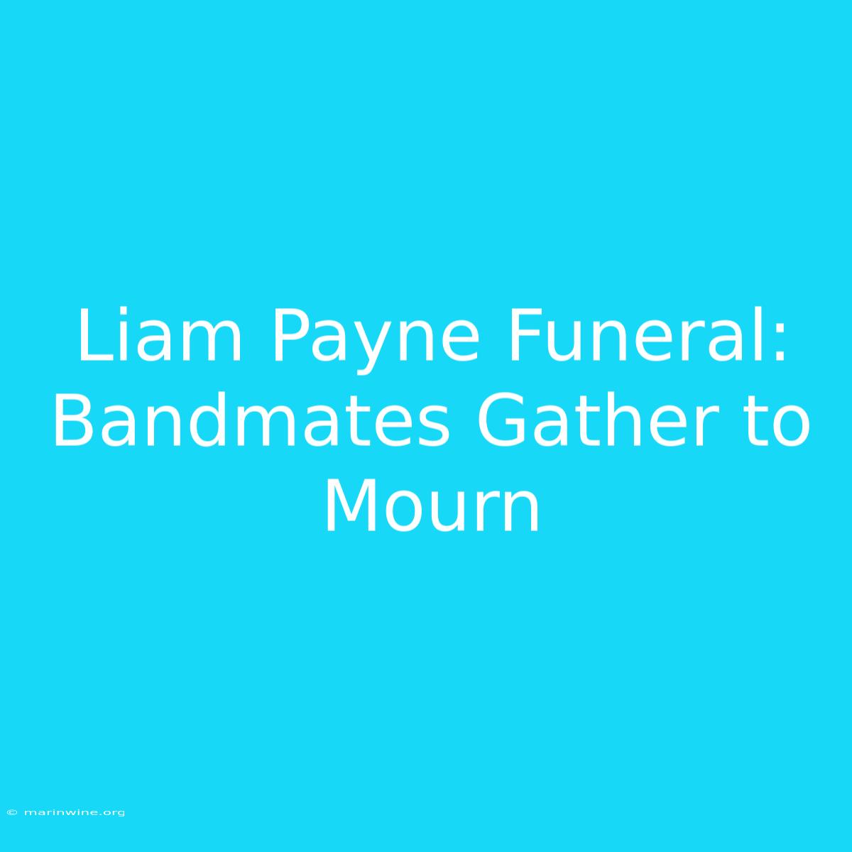 Liam Payne Funeral: Bandmates Gather To Mourn