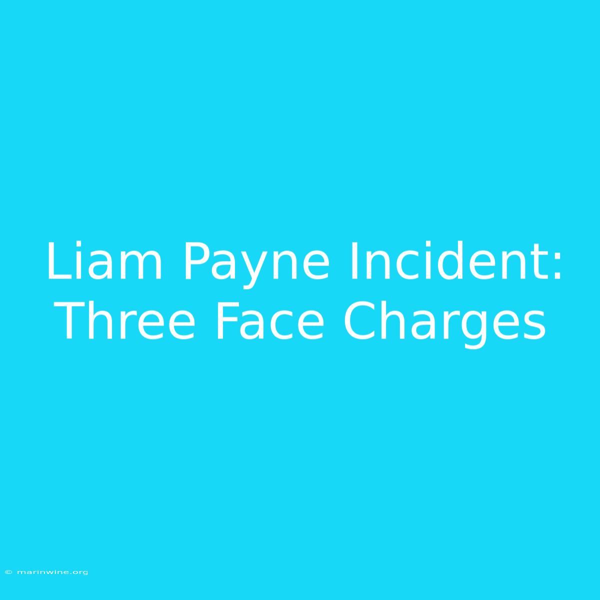 Liam Payne Incident: Three Face Charges 