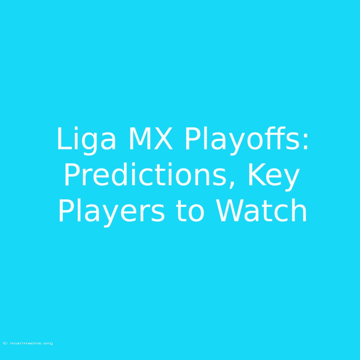 Liga MX Playoffs: Predictions, Key Players To Watch