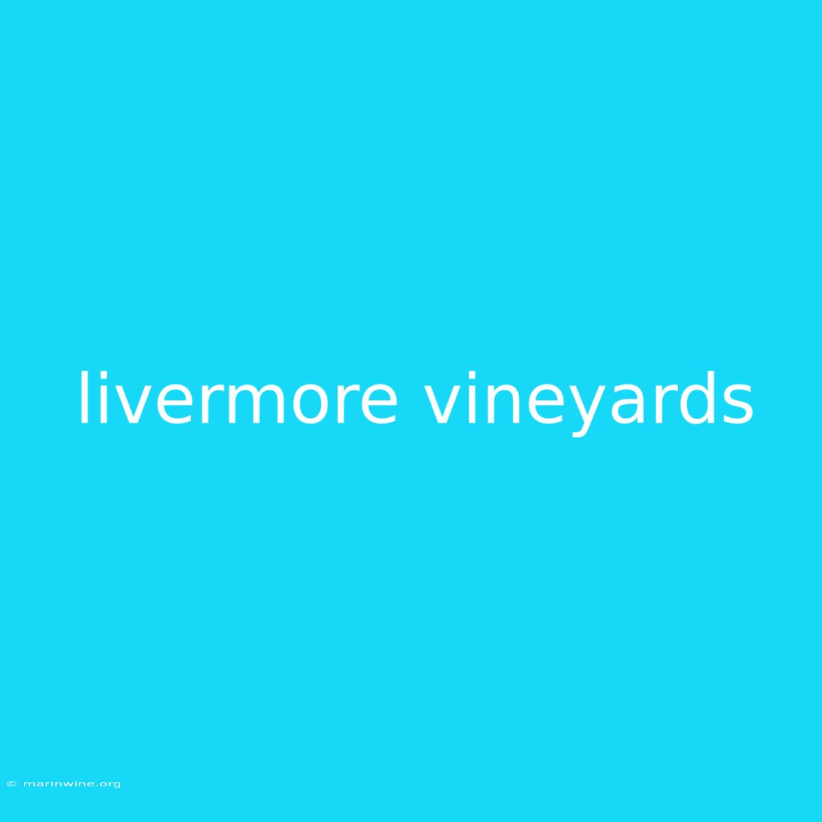 Livermore Vineyards