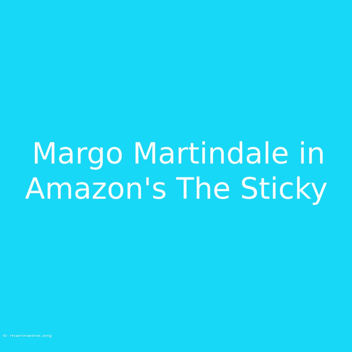 Margo Martindale In Amazon's The Sticky