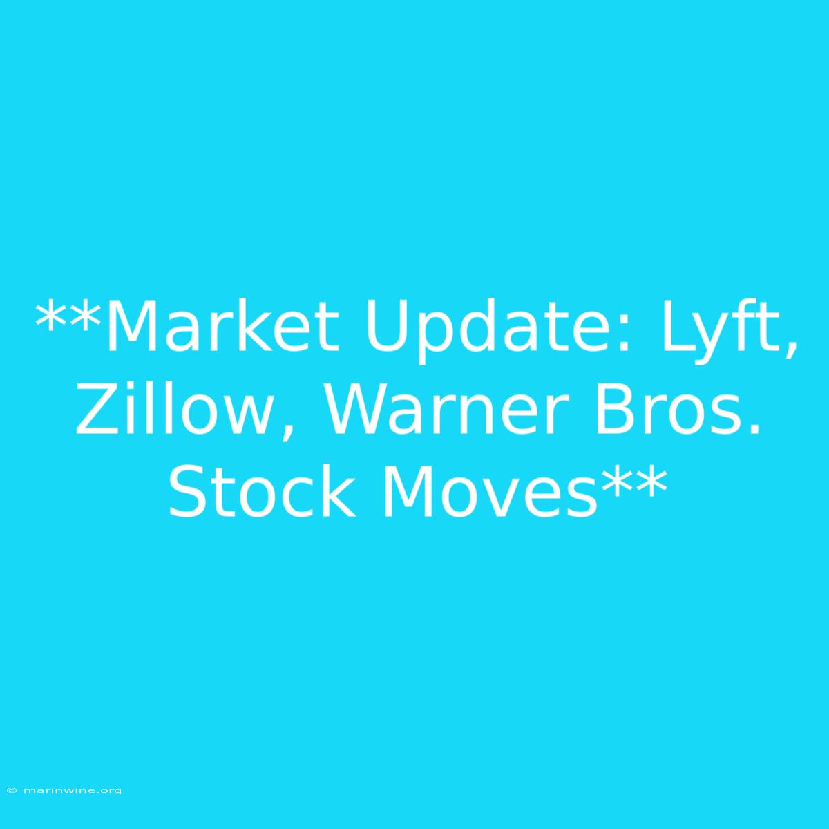 **Market Update: Lyft, Zillow, Warner Bros. Stock Moves**