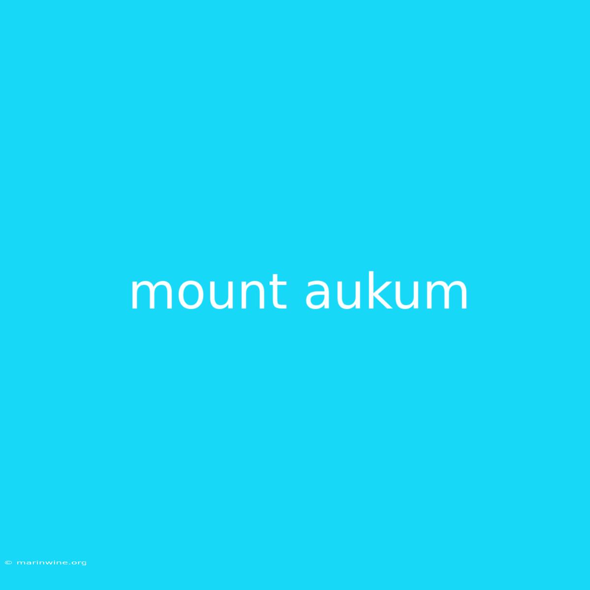 Mount Aukum