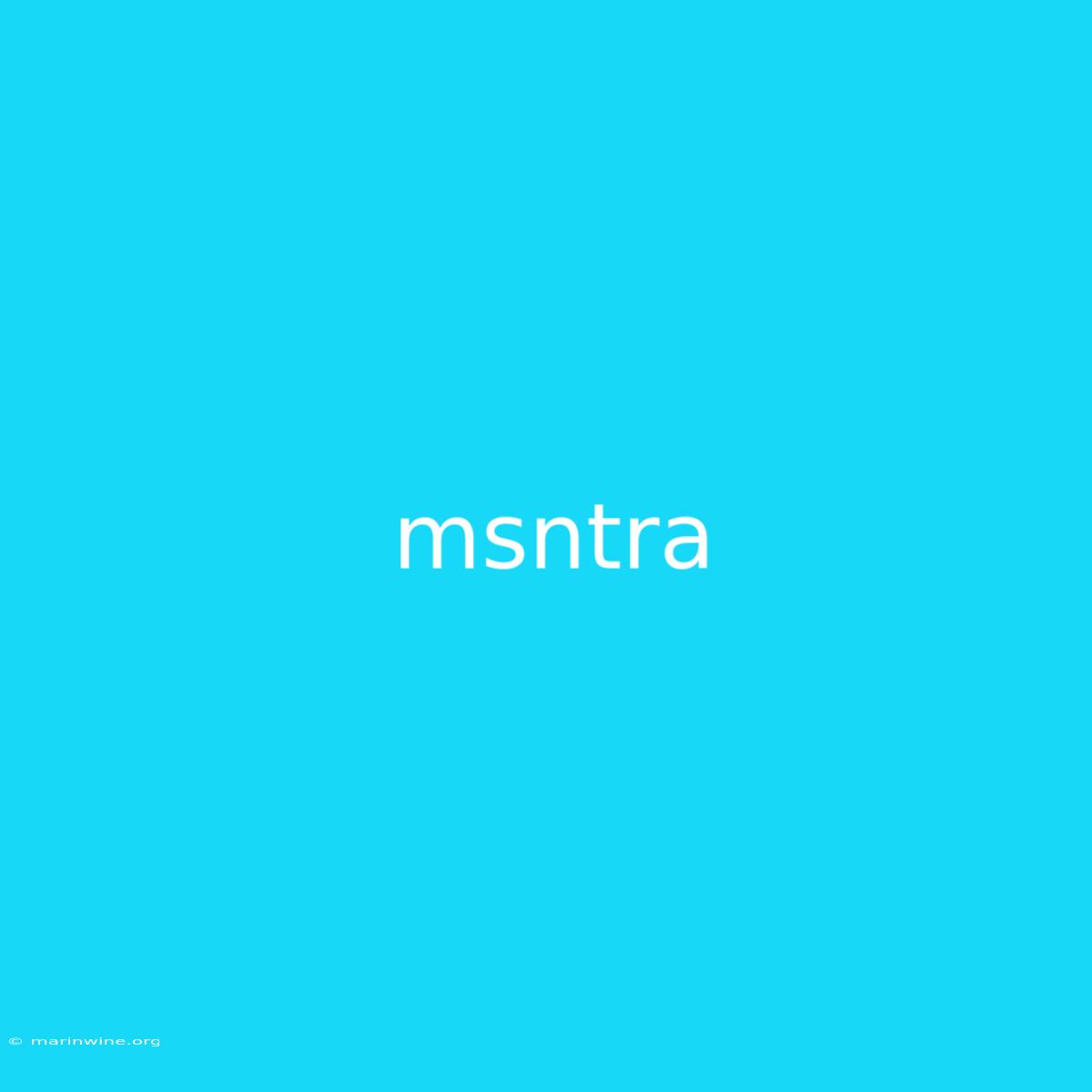 Msntra