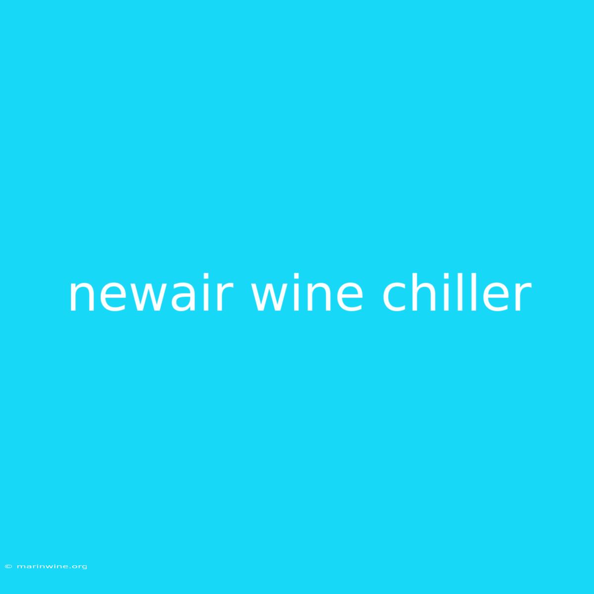 Newair Wine Chiller