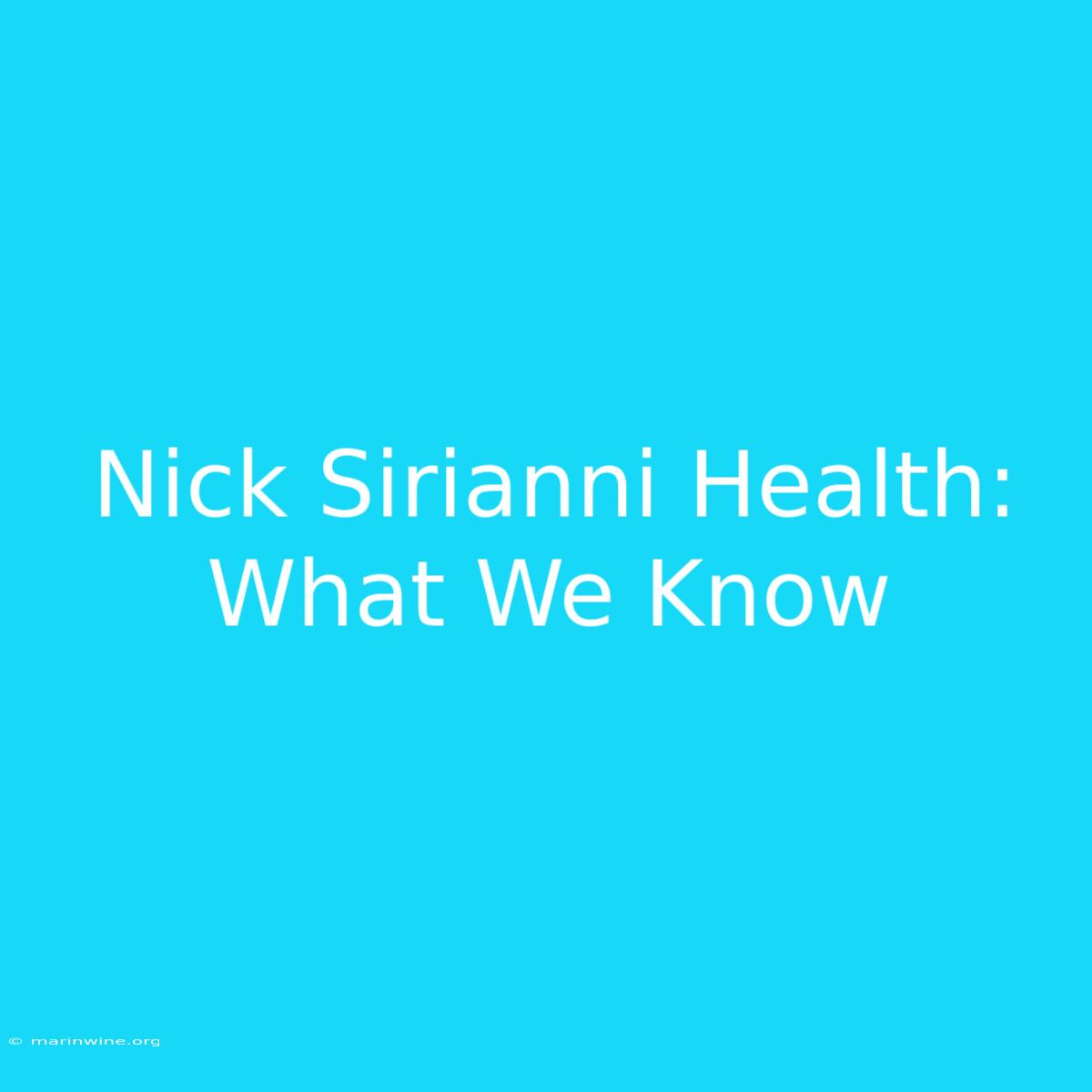 Nick Sirianni Health: What We Know