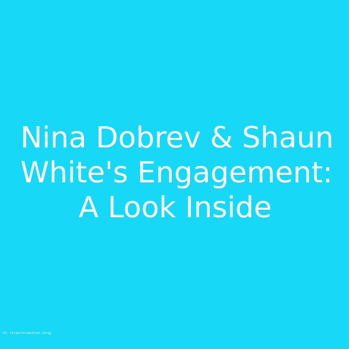 Nina Dobrev & Shaun White's Engagement: A Look Inside 