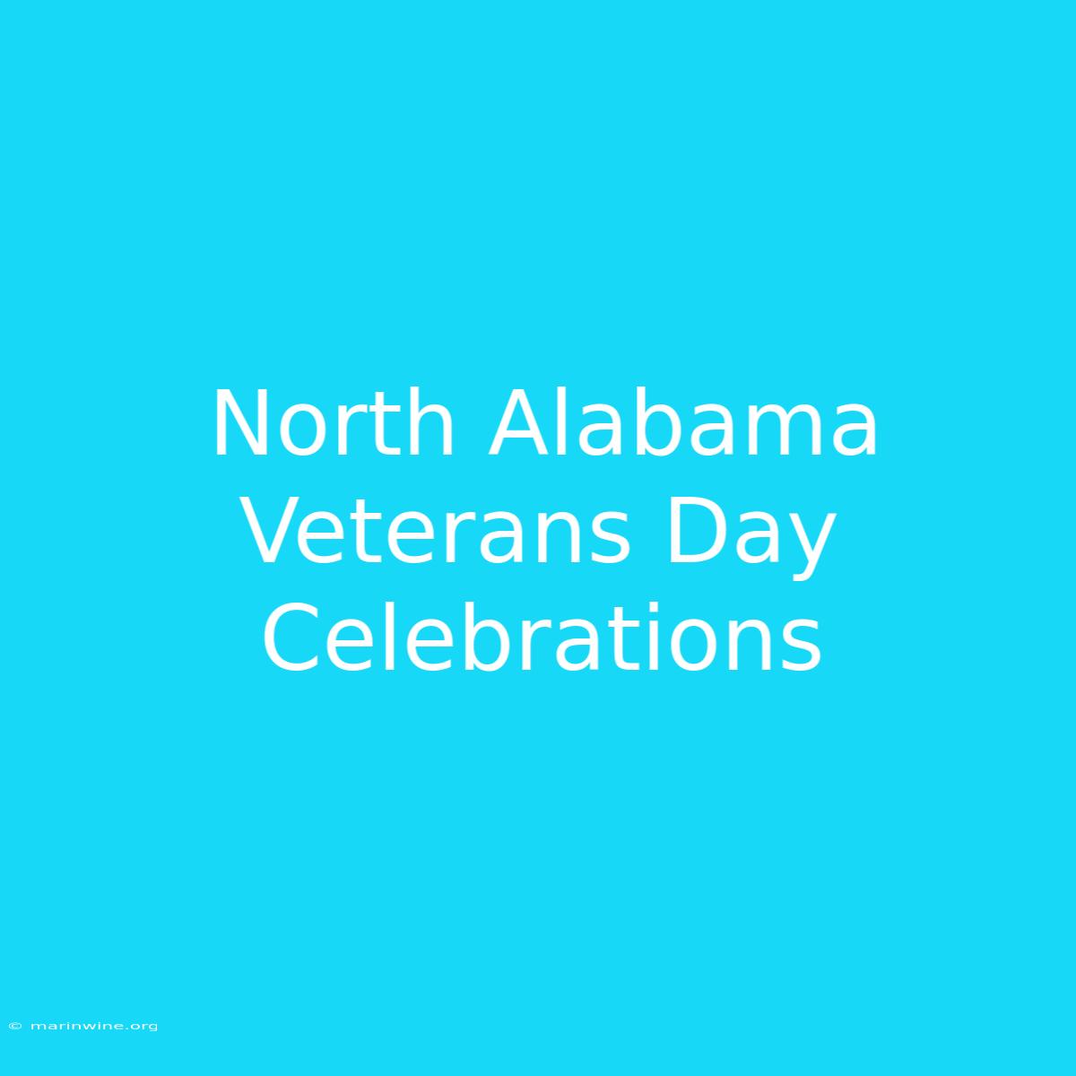 North Alabama Veterans Day Celebrations