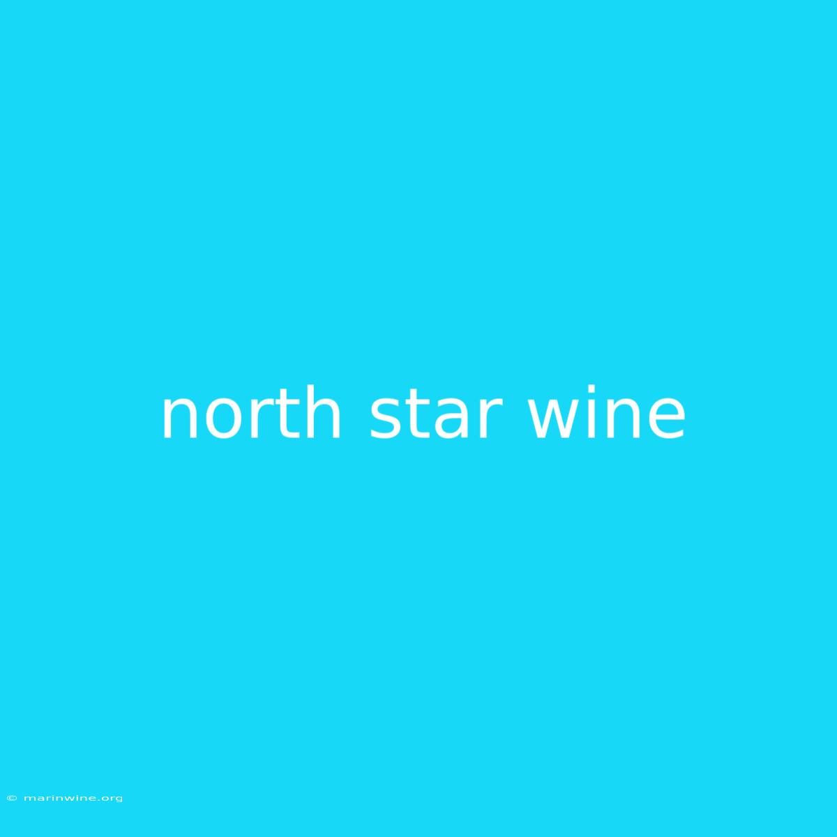 North Star Wine