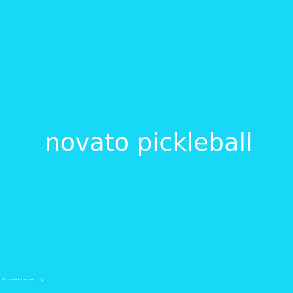 Novato Pickleball