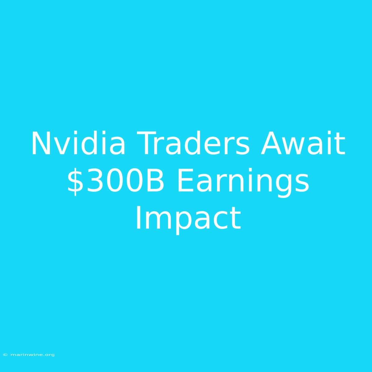 Nvidia Traders Await $300B Earnings Impact