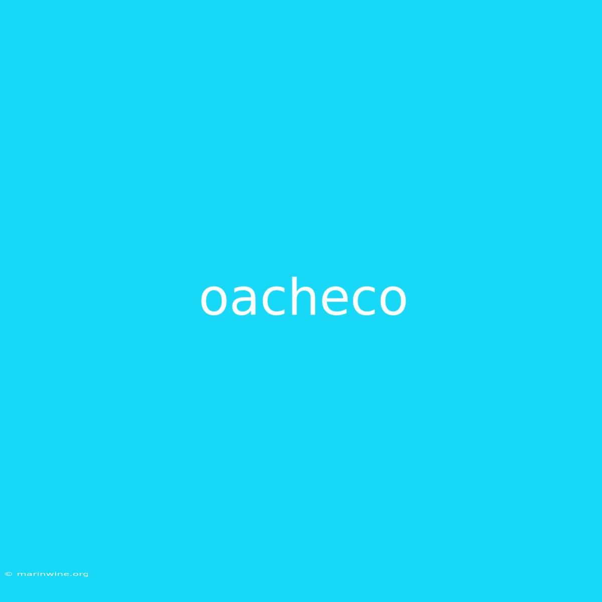 Oacheco