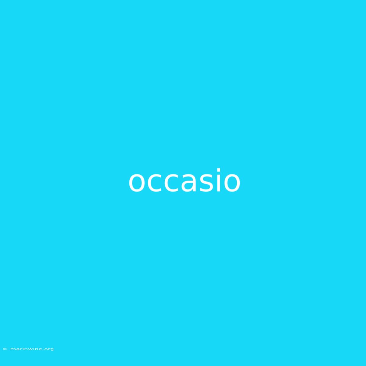 Occasio